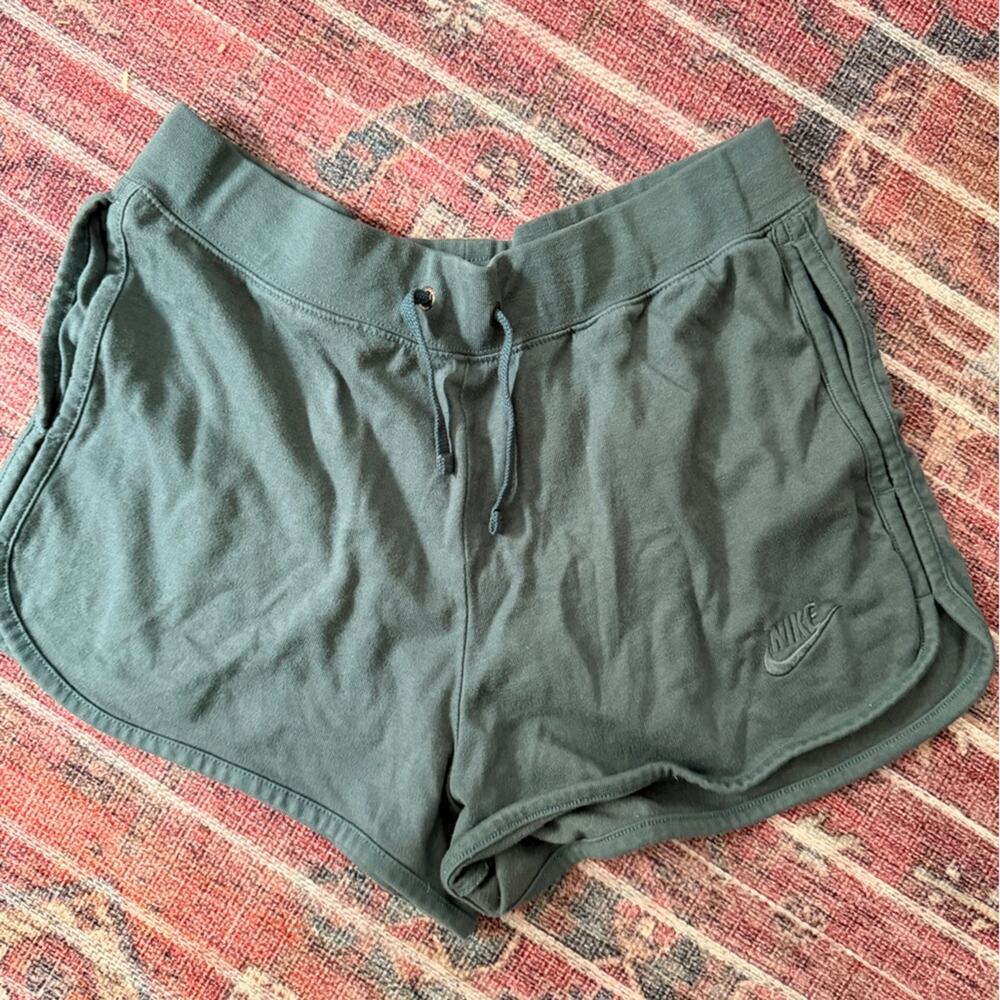 Blue Nike sweatshorts size M great condition